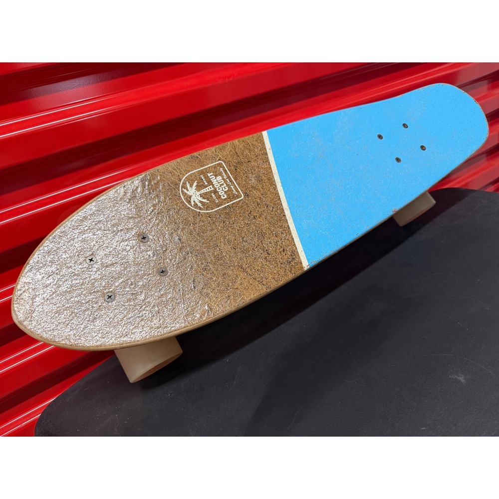 Globe Coconut Club Cruiser Skateboard Blue Natural Coconut Fiber‎ Tensor Trucks